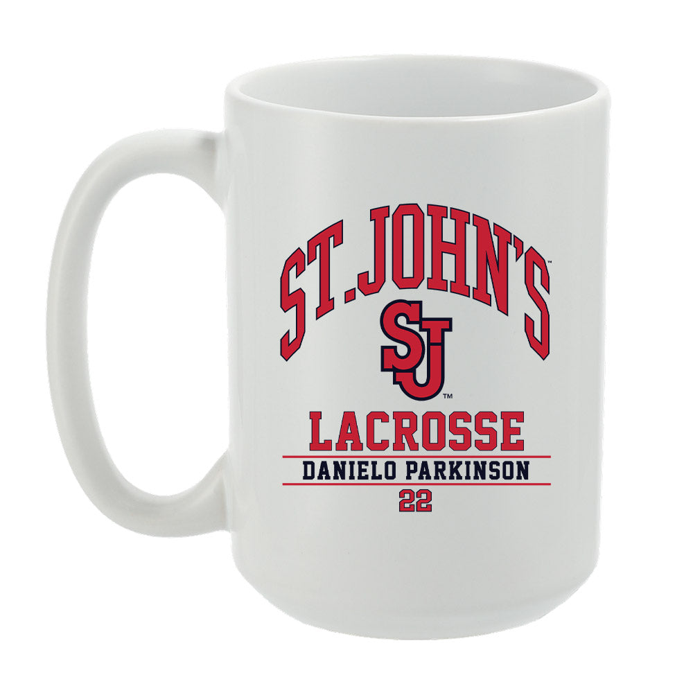 St. Johns - NCAA Men's Lacrosse : Danielo Parkinson - Coffee Mug