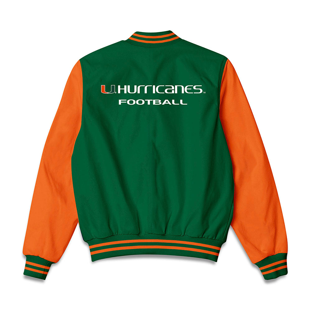 Miami - NCAA Football : Elias Rudolph - Bomber Jacket