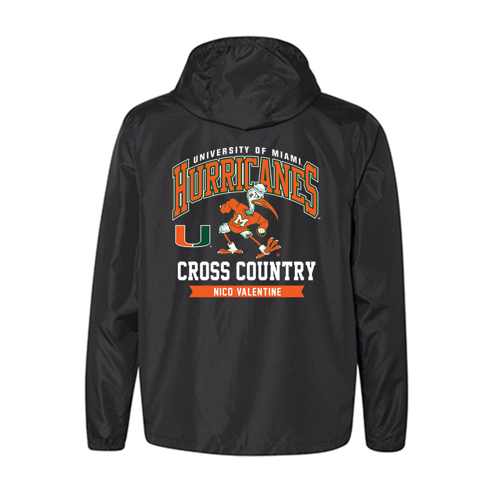 Miami - NCAA Men's Cross Country : Nico Valentine - Windbreaker-1