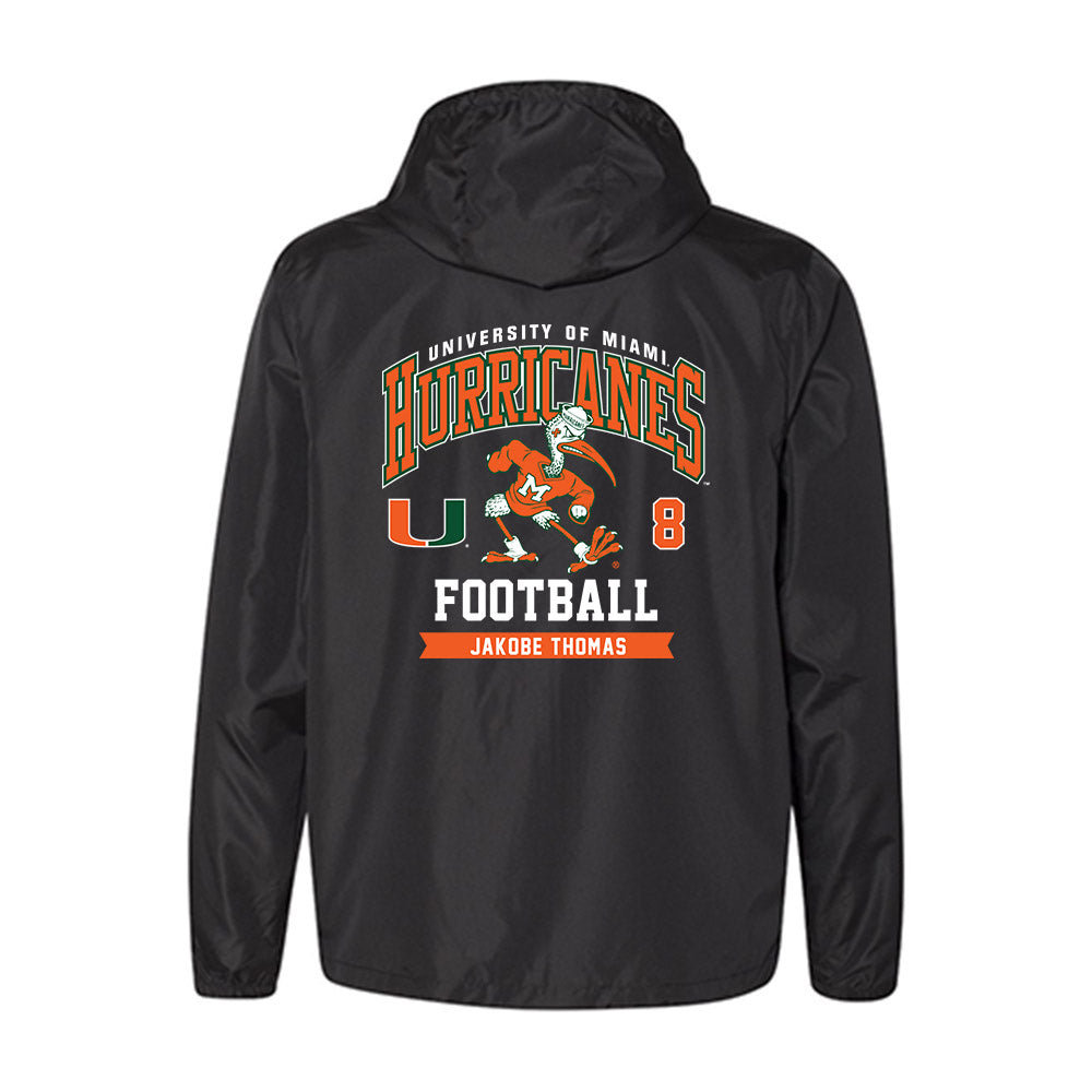 Miami - NCAA Football : Jakobe Thomas - Windbreaker-1