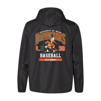 Miami - NCAA Baseball : Nick Robert - Windbreaker-1