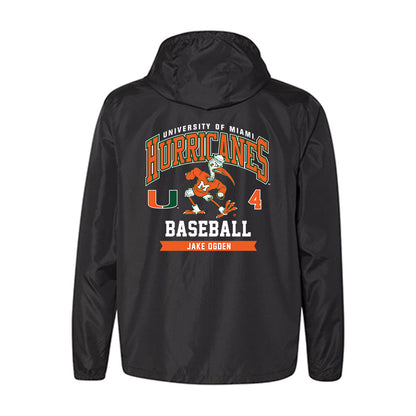 Miami - NCAA Baseball : Jake Ogden - Windbreaker-1