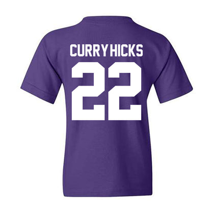 Northwestern - NCAA Football : Terrion Curry-Hicks - Classic Shersey Youth T-Shirt-1