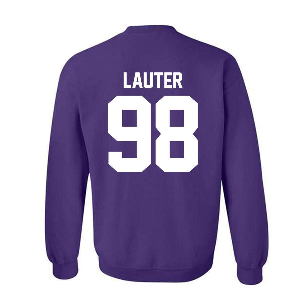 Northwestern - NCAA Football : Landon Lauter - Classic Shersey Crewneck Sweatshirt-1