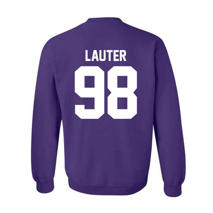 Northwestern - NCAA Football : Landon Lauter - Classic Shersey Crewneck Sweatshirt-1