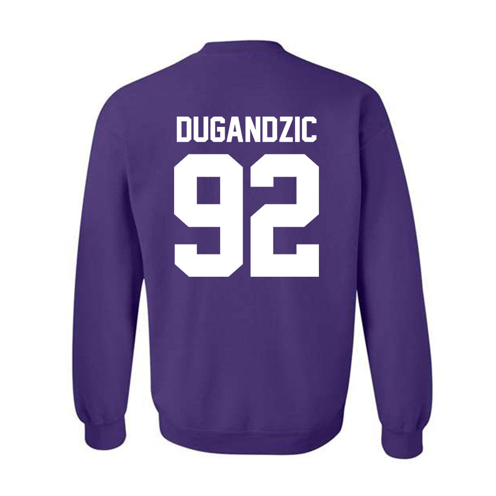 Northwestern - NCAA Football : Nikola Dugandzic - Classic Shersey Crewneck Sweatshirt-1