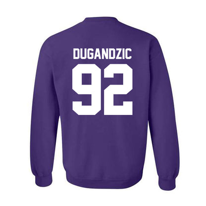 Northwestern - NCAA Football : Nikola Dugandzic - Classic Shersey Crewneck Sweatshirt-1