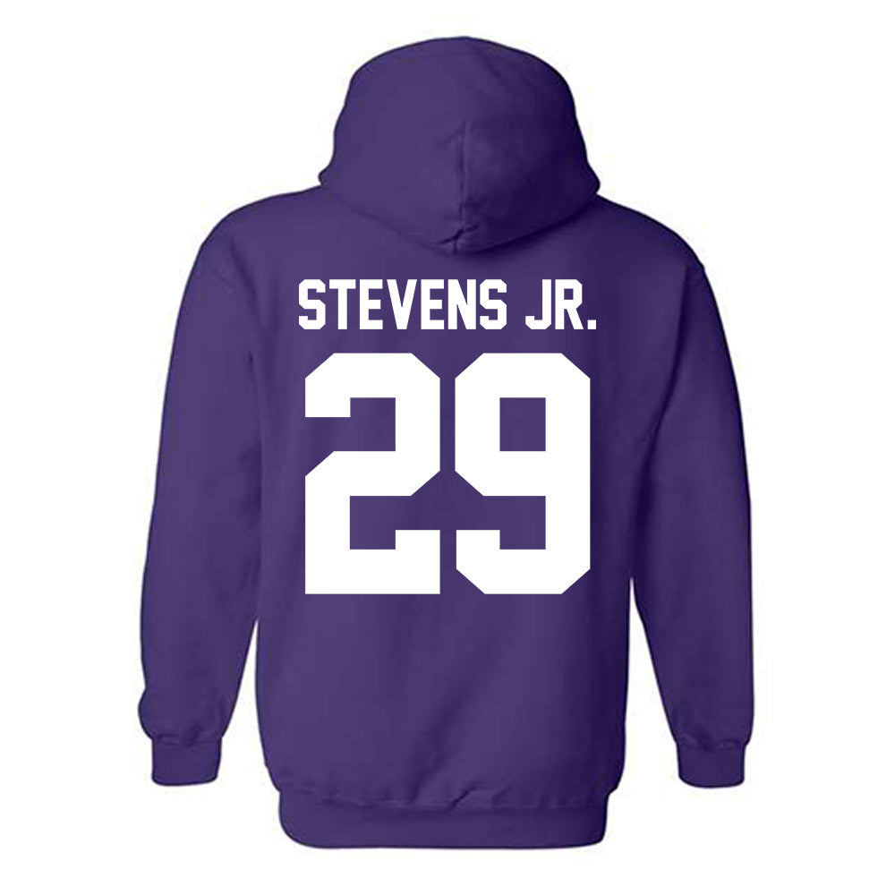 Northwestern - NCAA Football : JonJon Stevens Jr. - Classic Shersey Hooded Sweatshirt-1