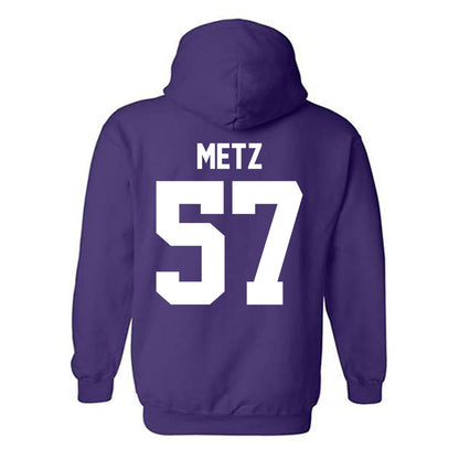 Northwestern - NCAA Football : Greyson Metz - Classic Shersey Hooded Sweatshirt-1