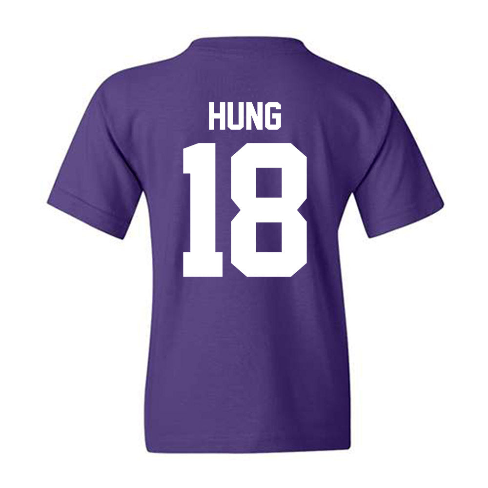 Northwestern - NCAA Women's Fencing : Juliana Hung - Classic Shersey Youth T-Shirt-1