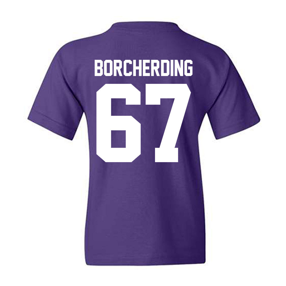 Northwestern - NCAA Football : Jace Borcherding - Classic Shersey Youth T-Shirt-1