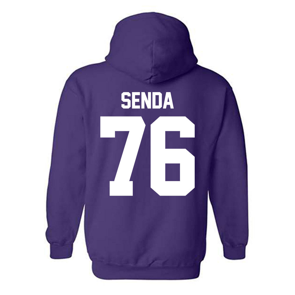 Northwestern - NCAA Football : Dylan Senda - Classic Shersey Hooded Sweatshirt