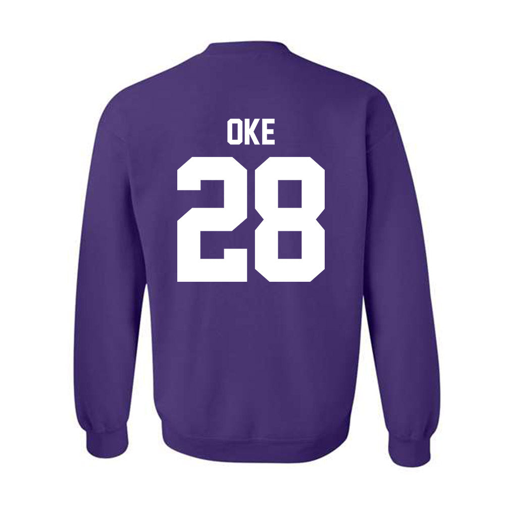 Northwestern - NCAA Football : Timi Oke - Classic Shersey Crewneck Sweatshirt-1