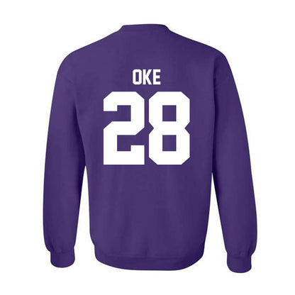 Northwestern - NCAA Football : Timi Oke - Classic Shersey Crewneck Sweatshirt-1