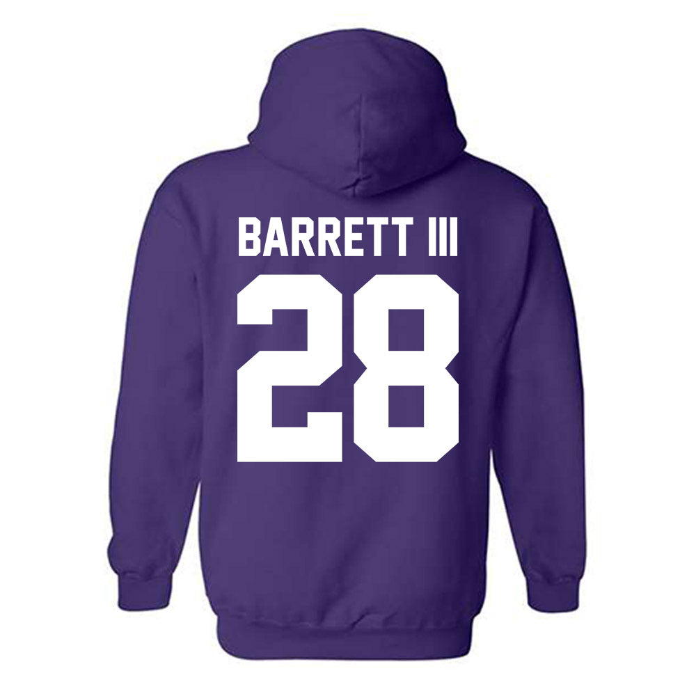 Northwestern - NCAA Men's Soccer : Tre Barrett III - Classic Shersey Hooded Sweatshirt-1