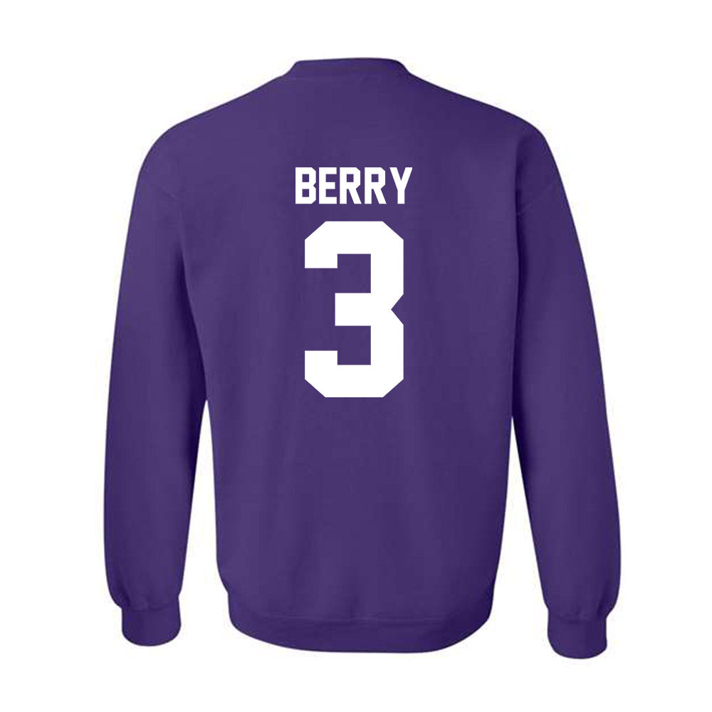 Northwestern - NCAA Men's Basketball : Ty Berry - Classic Shersey Crewneck Sweatshirt-1