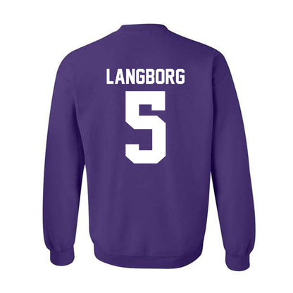 Northwestern - NCAA Men's Basketball : Ryan Langborg - Classic Shersey Crewneck Sweatshirt-1