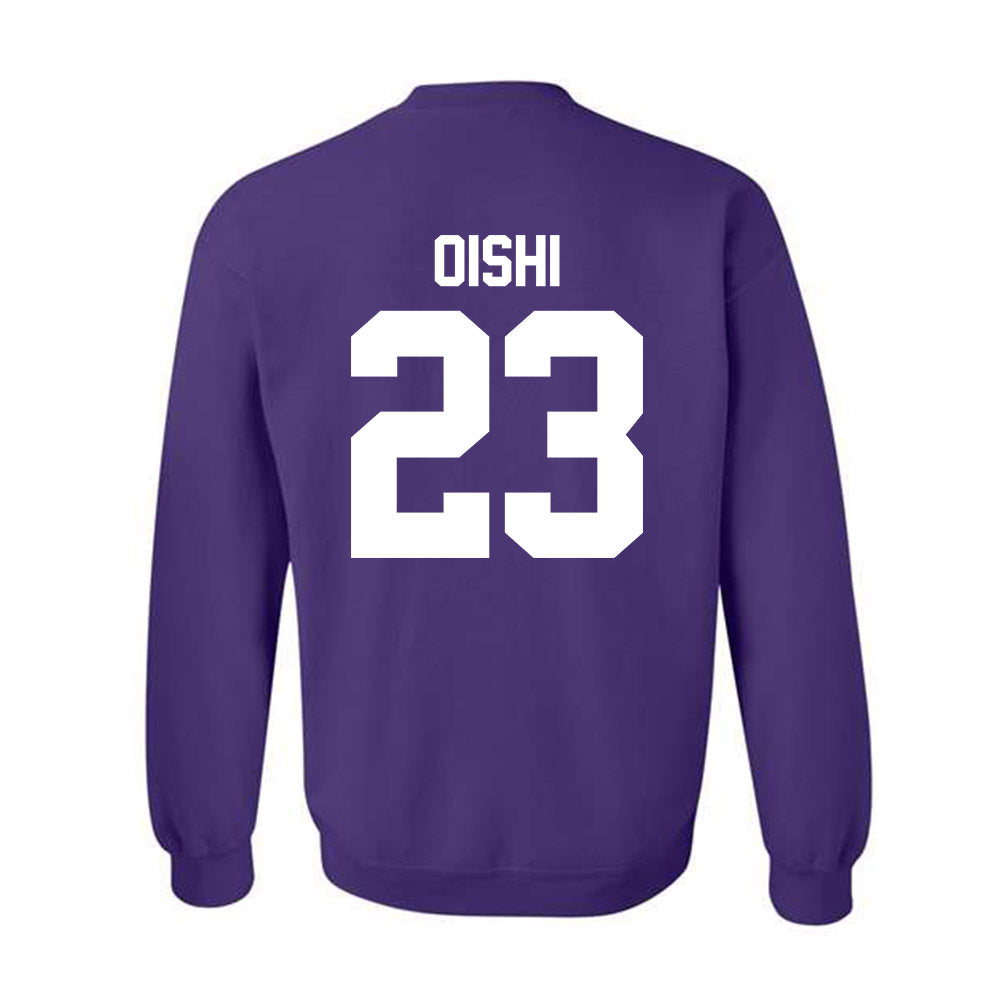 Northwestern - NCAA Women's Fencing : Megumi Oishi - Classic Shersey Crewneck Sweatshirt-1