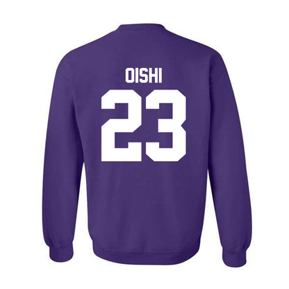 Northwestern - NCAA Women's Fencing : Megumi Oishi - Classic Shersey Crewneck Sweatshirt-1