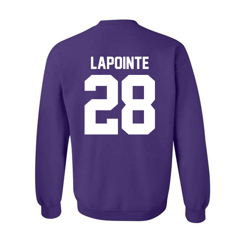 Northwestern - NCAA Women's Lacrosse : Taylor Lapointe - Classic Shersey Crewneck Sweatshirt-1
