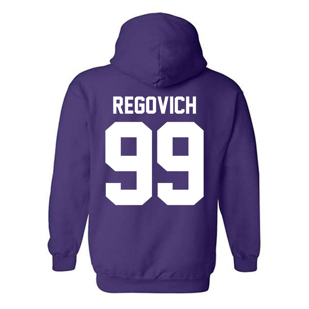 Northwestern - NCAA Football : Troy Regovich - Classic Shersey Hooded Sweatshirt-1