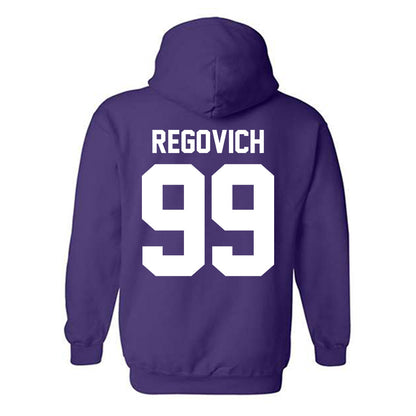 Northwestern - NCAA Football : Troy Regovich - Classic Shersey Hooded Sweatshirt-1
