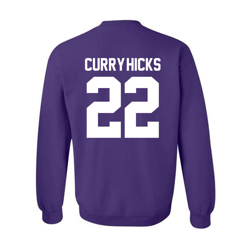 Northwestern - NCAA Football : Terrion Curry-Hicks - Classic Shersey Crewneck Sweatshirt-1