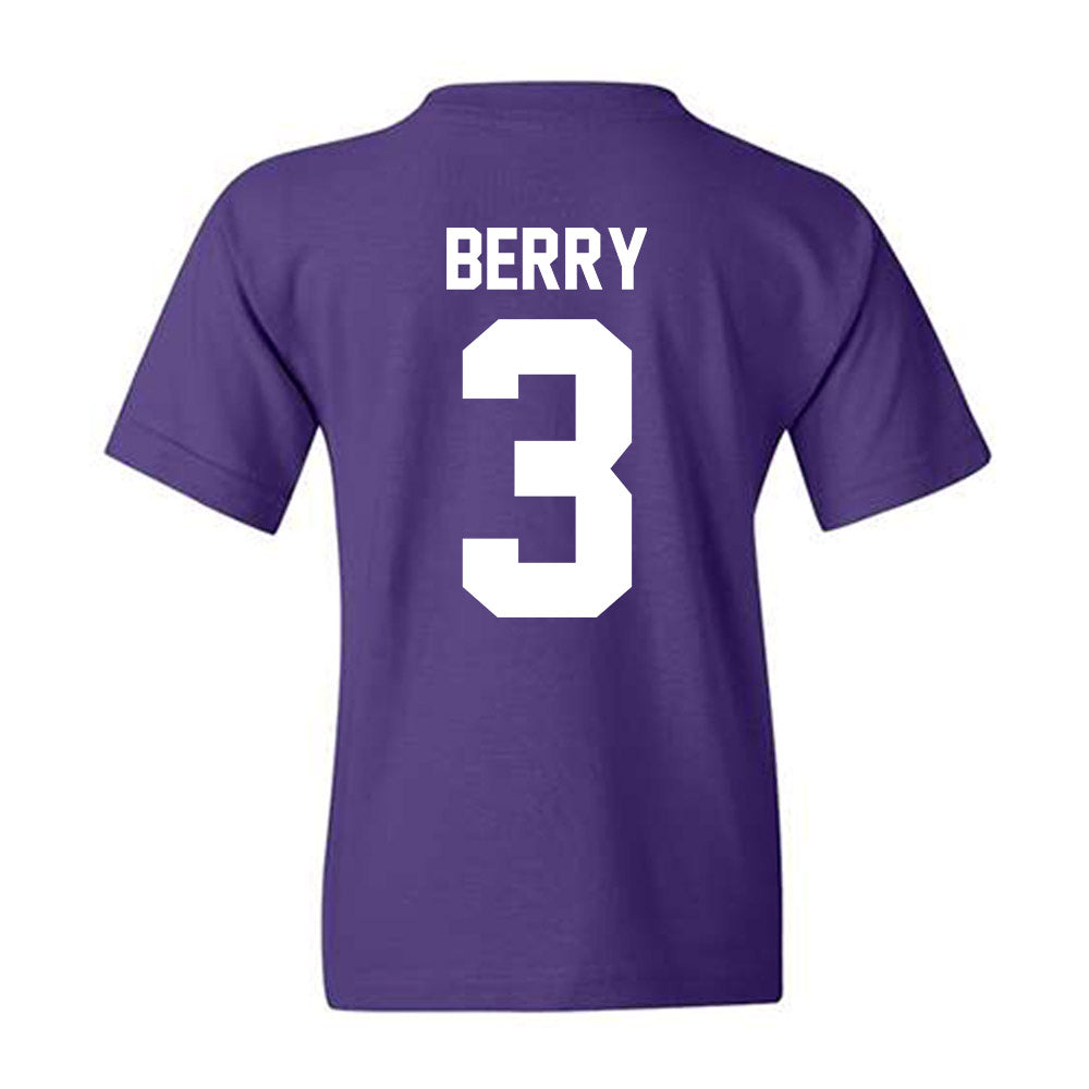 Northwestern - NCAA Men's Basketball : Ty Berry - Classic Shersey Youth T-Shirt-1