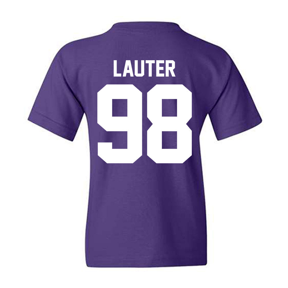 Northwestern - NCAA Football : Landon Lauter - Classic Shersey Youth T-Shirt-1