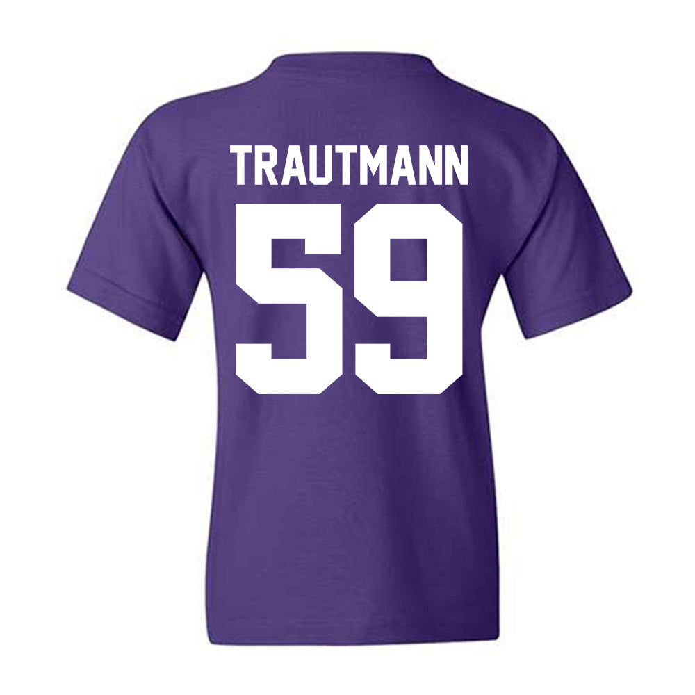 Northwestern - NCAA Football : Jack Trautmann - Classic Shersey Youth T-Shirt-1