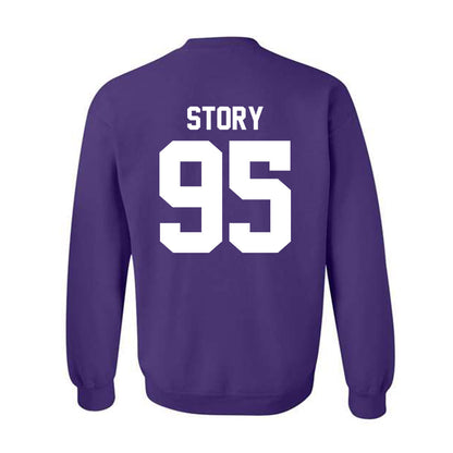 Northwestern - NCAA Football : Najee Story - Classic Shersey Crewneck Sweatshirt-1