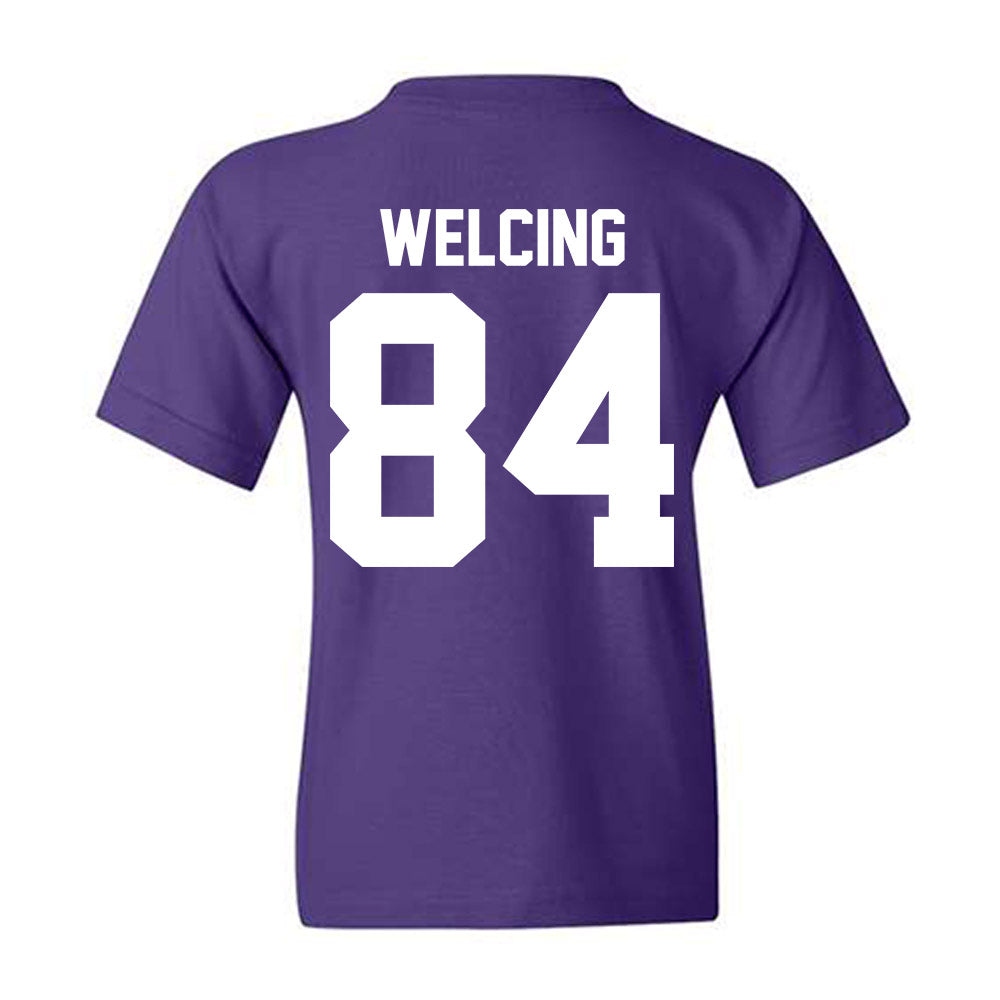 Northwestern - NCAA Football : Hunter Welcing - Classic Shersey Youth T-Shirt-1