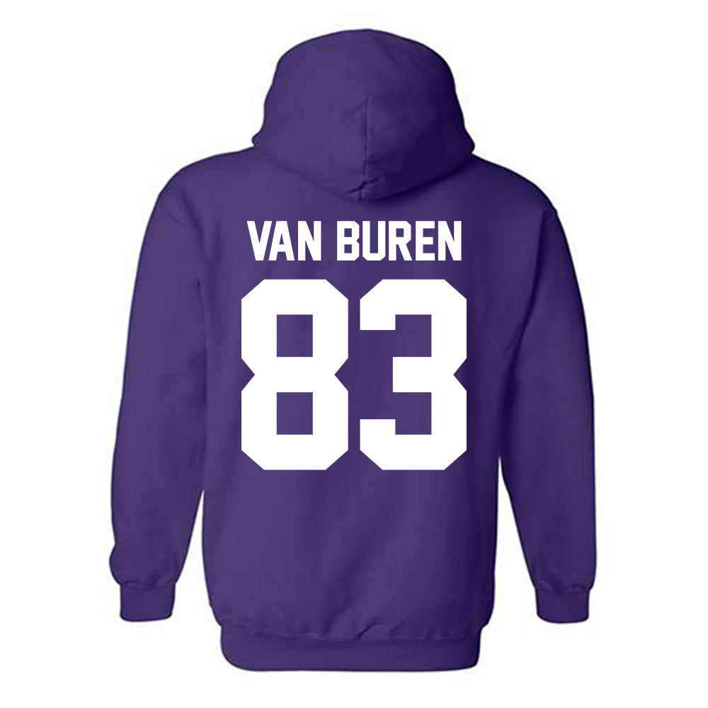 Northwestern - NCAA Football : Blake Van Buren - Classic Shersey Hooded Sweatshirt-1