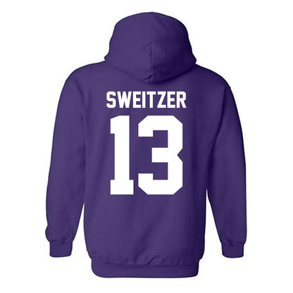 Northwestern - NCAA Women's Lacrosse : Delaney Sweitzer - Classic Shersey Hooded Sweatshirt-1