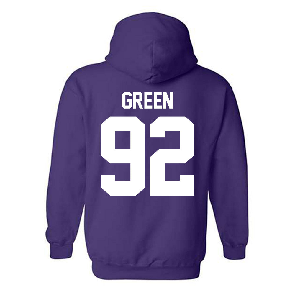 Northwestern - NCAA Football : Mason Green - Classic Shersey Hooded Sweatshirt-1
