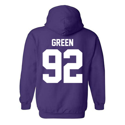 Northwestern - NCAA Football : Mason Green - Classic Shersey Hooded Sweatshirt-1