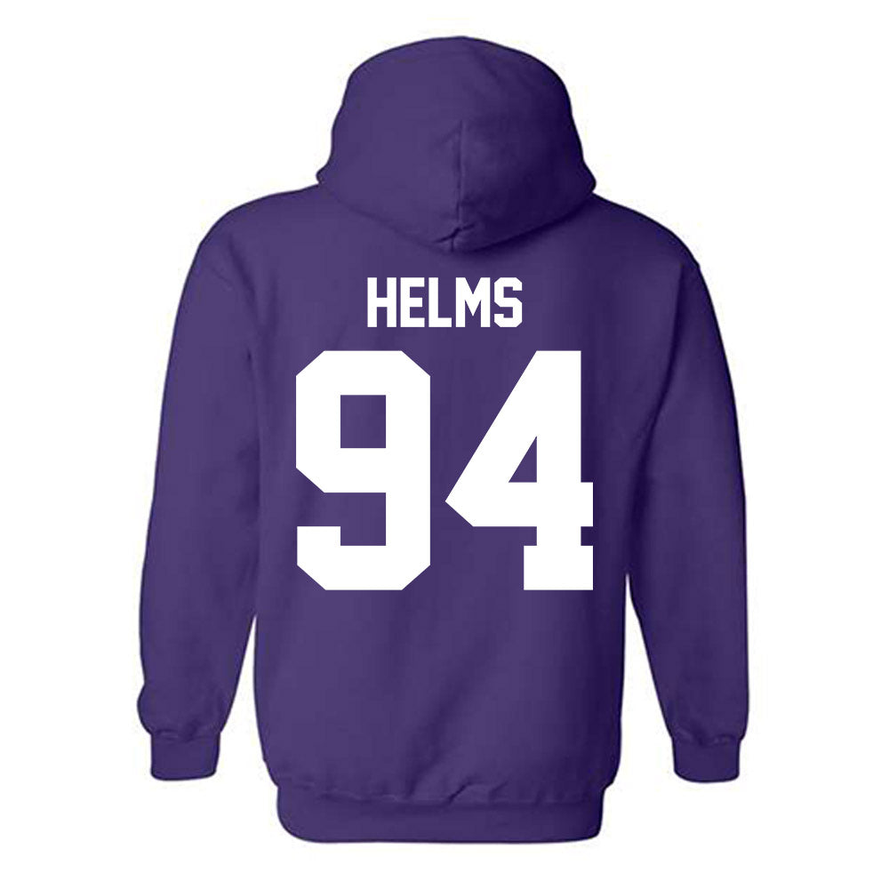 Northwestern - NCAA Football : Henry Helms - Classic Shersey Hooded Sweatshirt-1
