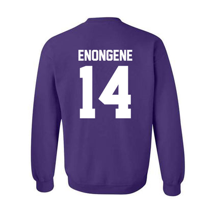 Northwestern - NCAA Football : Dube Enongene - Classic Shersey Crewneck Sweatshirt-1
