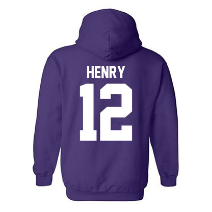 Northwestern - NCAA Women's Fencing : Asha Henry - Classic Shersey Hooded Sweatshirt-1