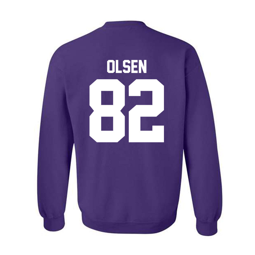 Northwestern - NCAA Football : Jack Olsen - Classic Shersey Crewneck Sweatshirt-1