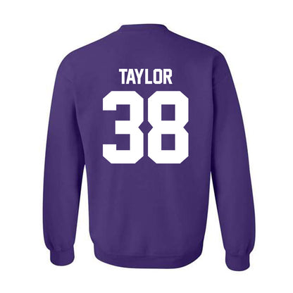 Northwestern - NCAA Football : Noah Taylor - Classic Shersey Crewneck Sweatshirt-1