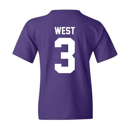 Northwestern - NCAA Men's Basketball : Jake West - Classic Shersey Youth T-Shirt-1