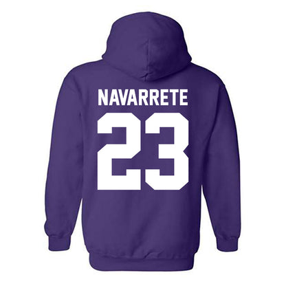 Northwestern - NCAA Women's Volleyball : Gigi Navarrete - Classic Shersey Hooded Sweatshirt-1