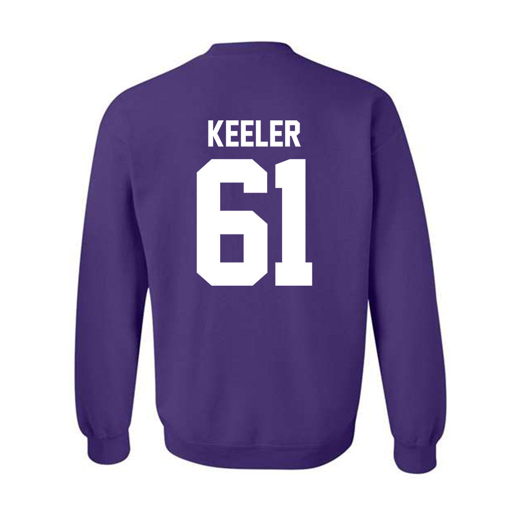 Northwestern - NCAA Football : Matt Keeler - Classic Shersey Crewneck Sweatshirt-1