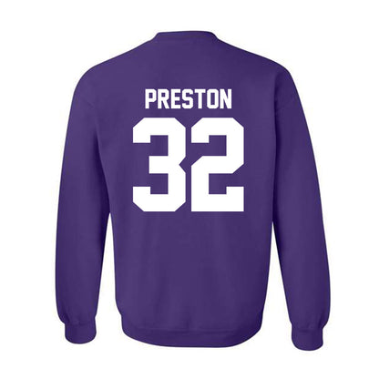 Northwestern - NCAA Men's Basketball : Blake Preston - Classic Shersey Crewneck Sweatshirt-1