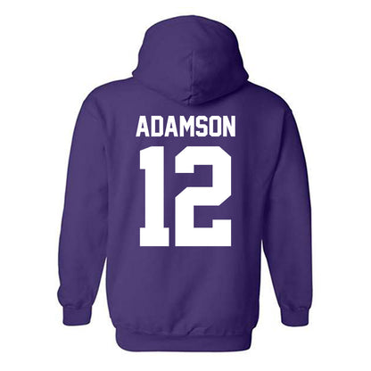 Northwestern - NCAA Women's Lacrosse : Olivia Adamson - Classic Shersey Hooded Sweatshirt-1