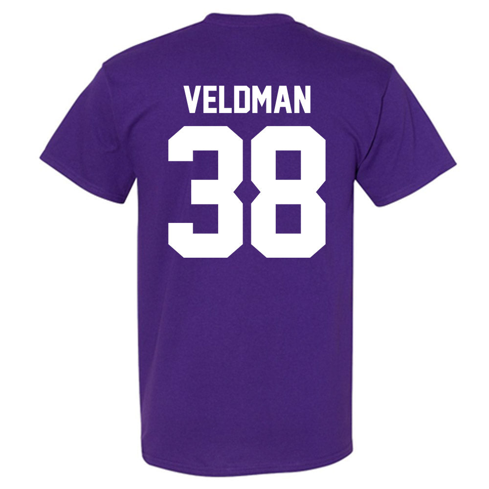 Northwestern - NCAA Football : Joshua Veldman - Classic Shersey T-Shirt-1
