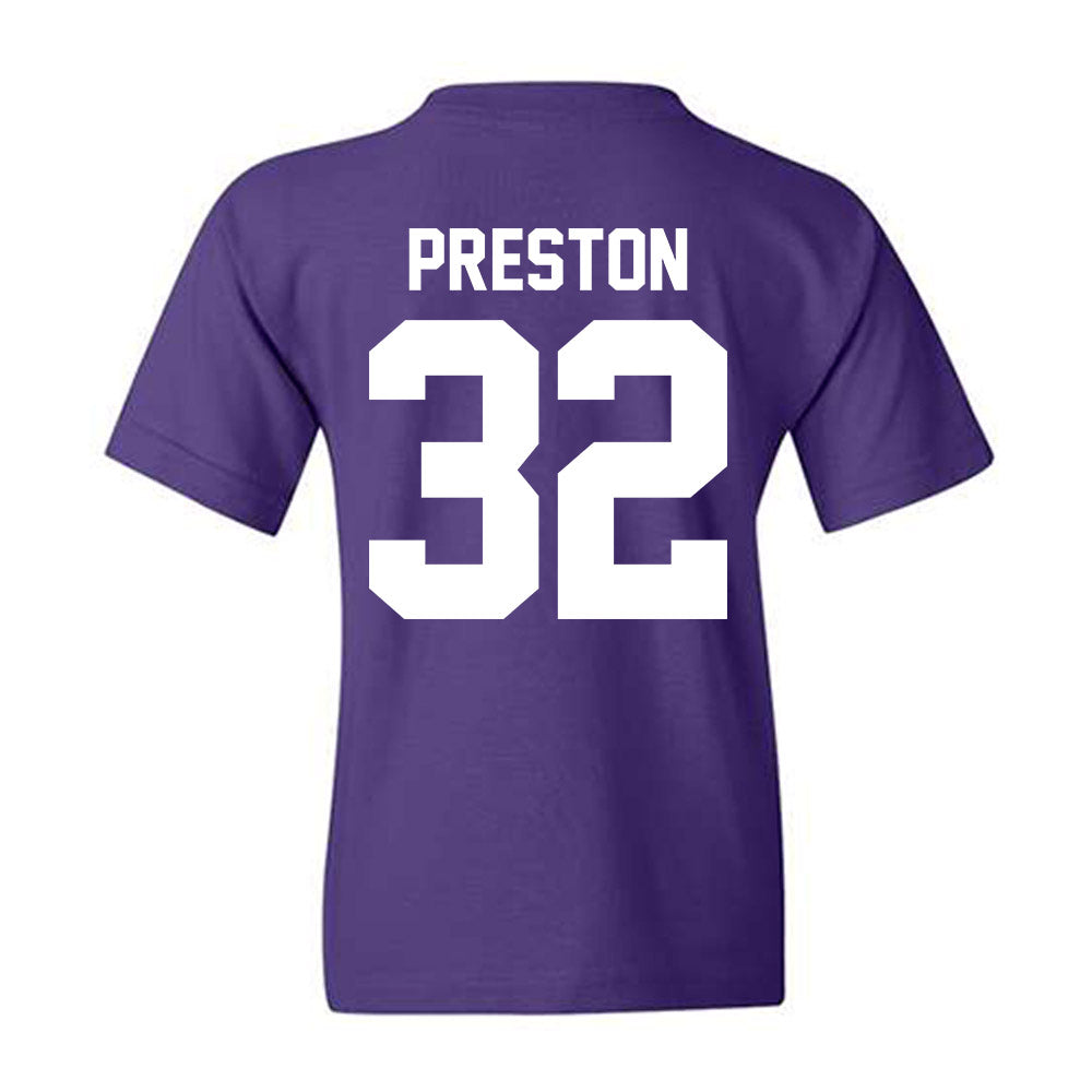 Northwestern - NCAA Men's Basketball : Blake Preston - Classic Shersey Youth T-Shirt-1