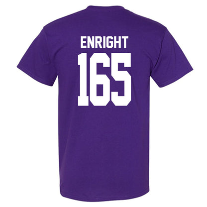 Northwestern - NCAA Wrestling : Eddie Enright - Classic Shersey T-Shirt-1