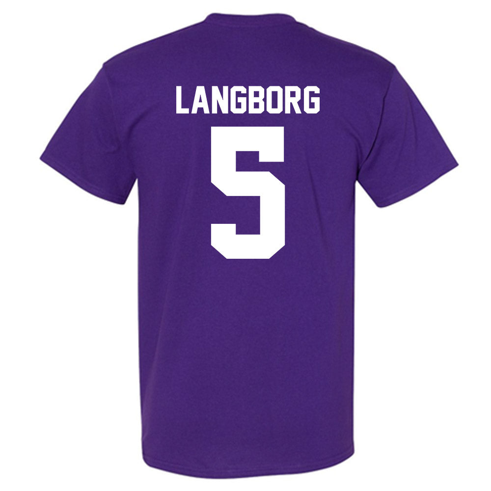 Northwestern - NCAA Men's Basketball : Ryan Langborg - Classic Shersey T-Shirt-1